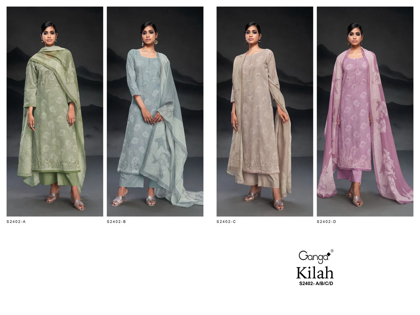 Ganga Kilah 2402 Premium Cotton Linen Printed Wholesale Fancy Salwar Suit Catalog — Wholesale Salwar Suits, Ganga wholesale from Surat — view 6
